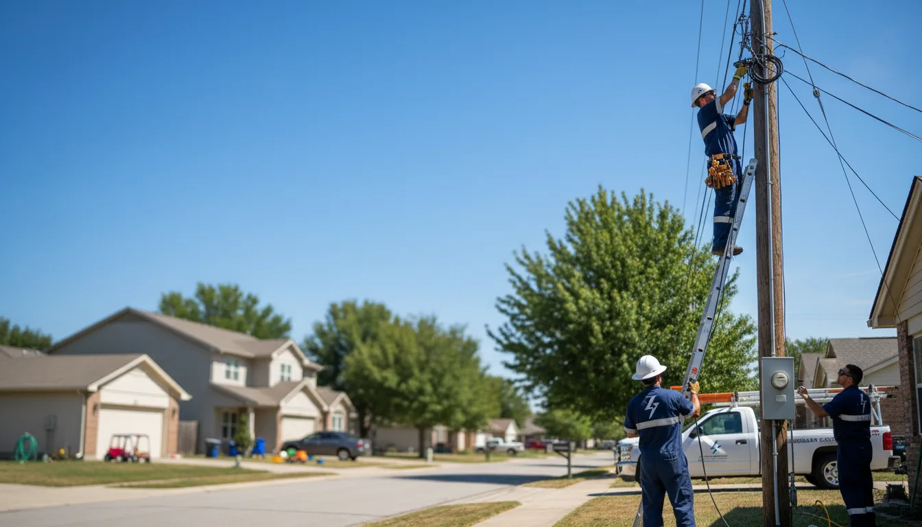 Residential electrician providing installation services in Corsica, PA
